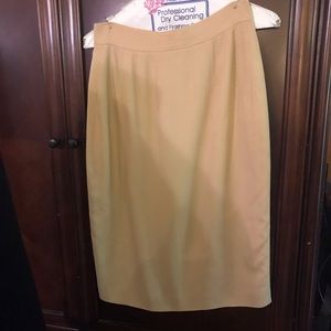 Vintage Emanuel Ungaro Yellowish Pencil Skirt-Sz 4